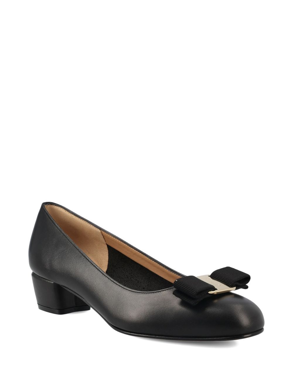 60mm Vara grosgrain-bow low-heel pumps - 2