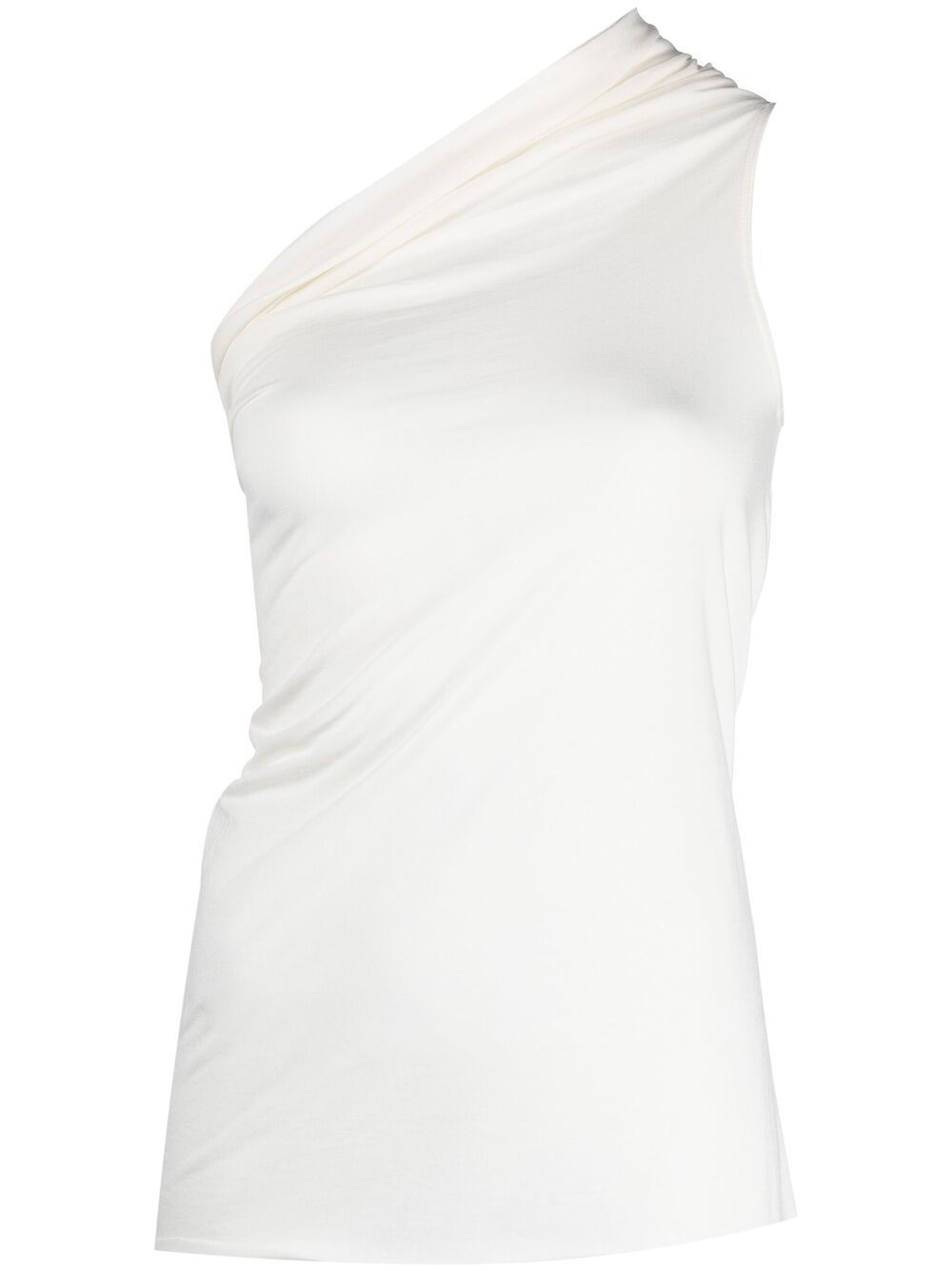 one-shoulder fitted top - 1