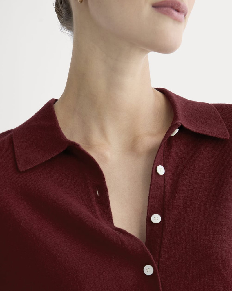 OVERSIZED POLO SWEATER IN COTTON MERINO 5