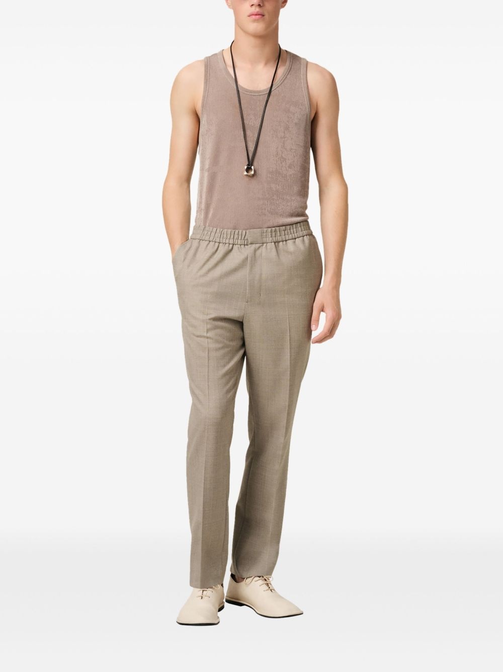 elasticated-waist trousers - 2