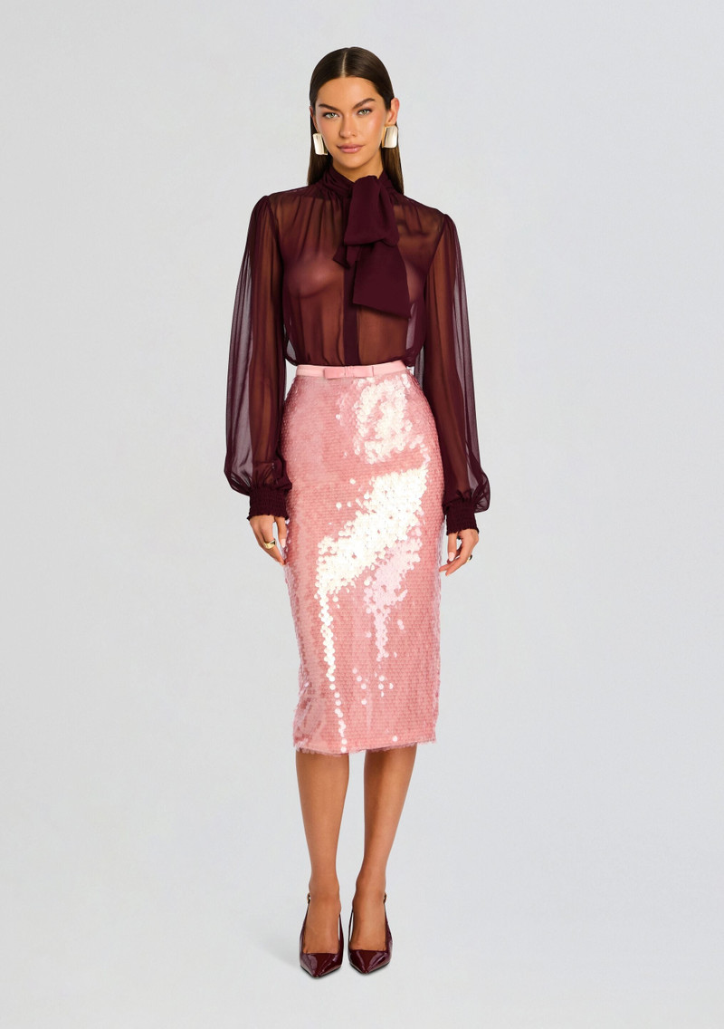 RETROFÊTE TANITH SEQUIN SKIRT outlook