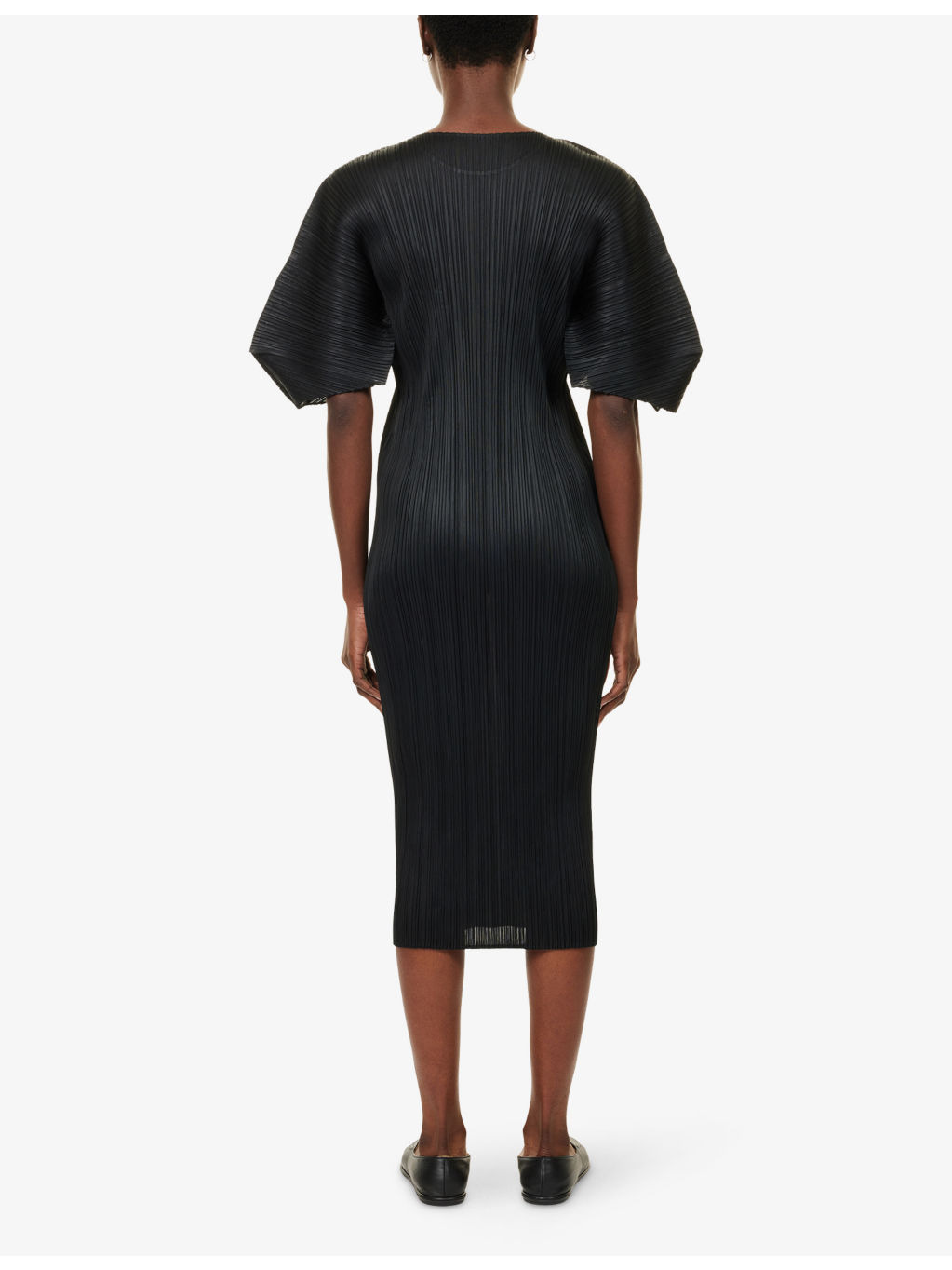 Slim-fit Round-Neck Knitted Midi Dress - 4