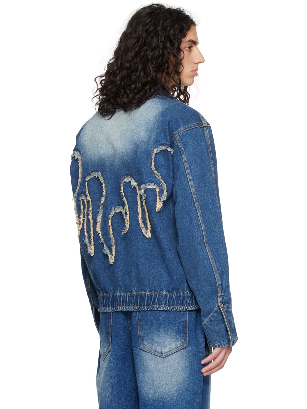 Blue Faded Denim Jacket - 3