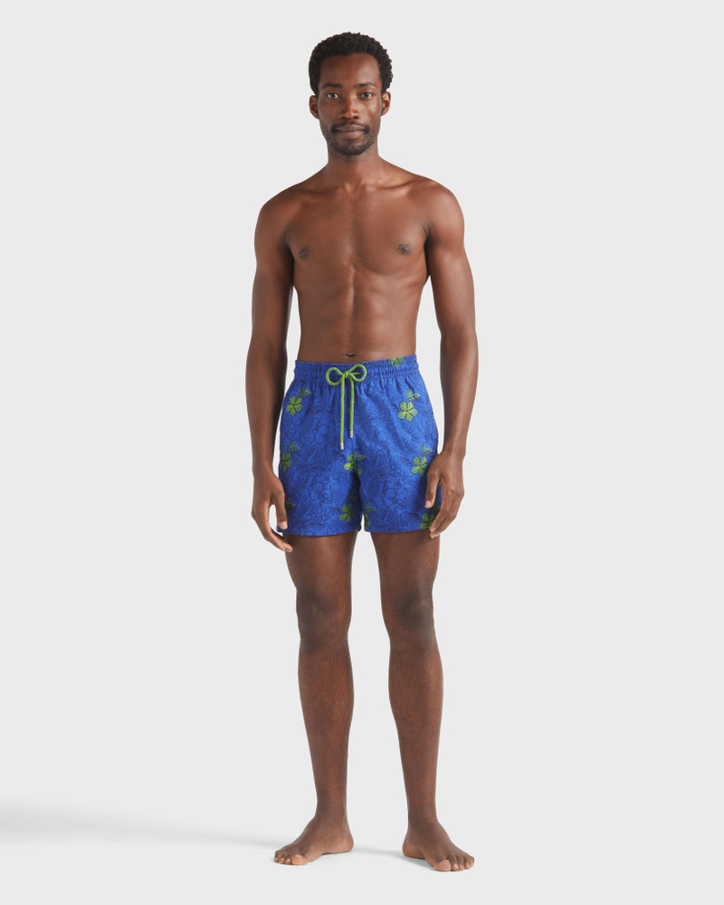 Vilebrequin Men Swim Trunks Embroidered Flowers - Limited Edition outlook