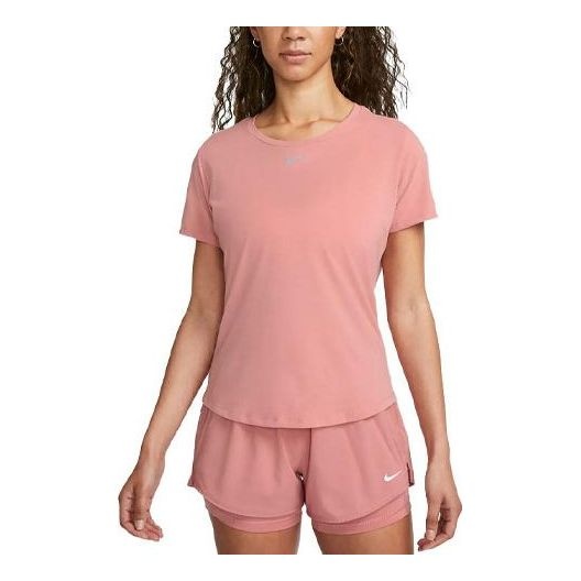 (WMNS) Nike Dri-FIT One Luxe T-shirt 'Pink' DD0619-618 - 1