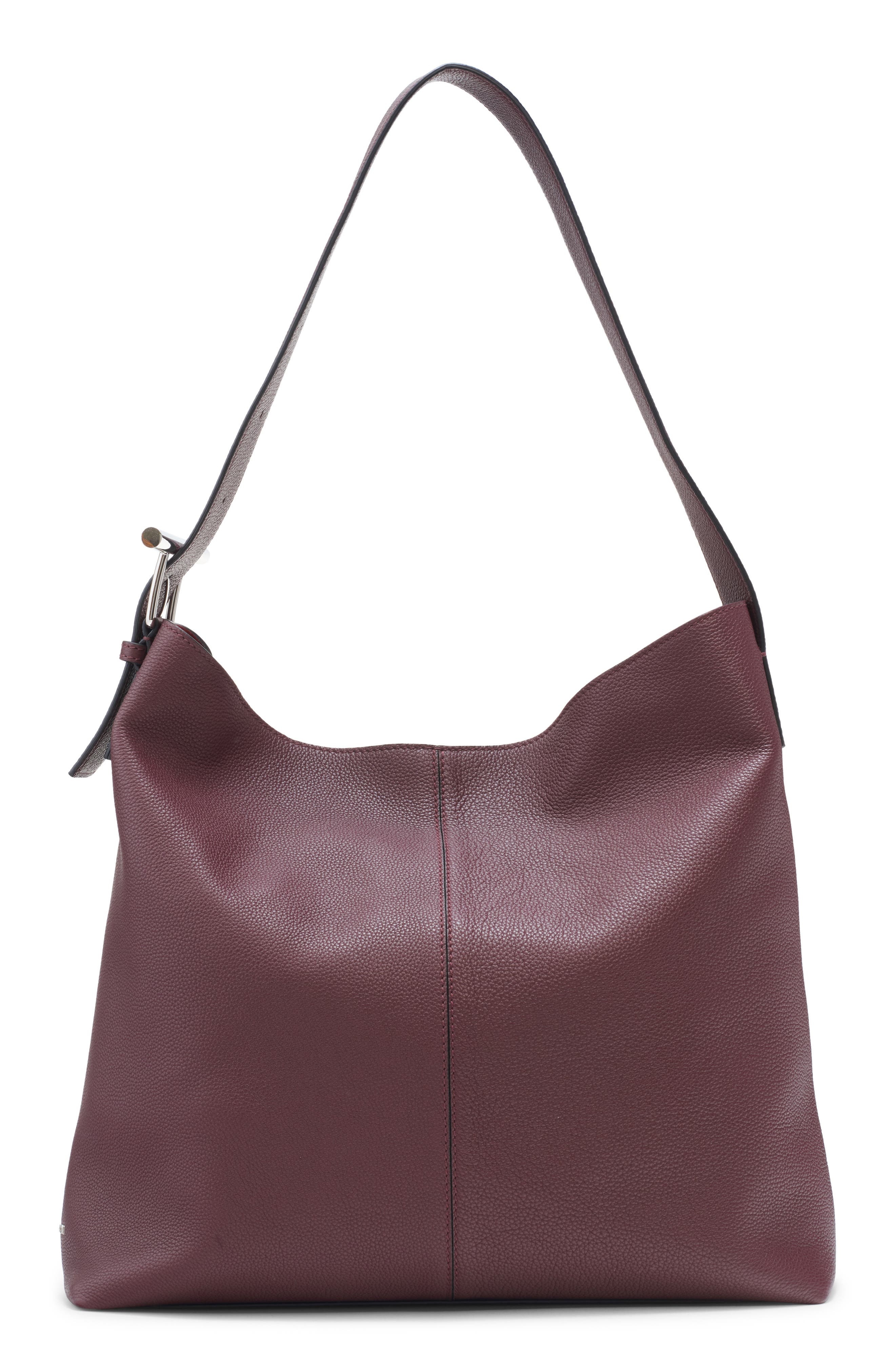 McQueen T-Bar Sling Hobo Bag in 6408 Cranberry/Silver at Nordstrom - 3