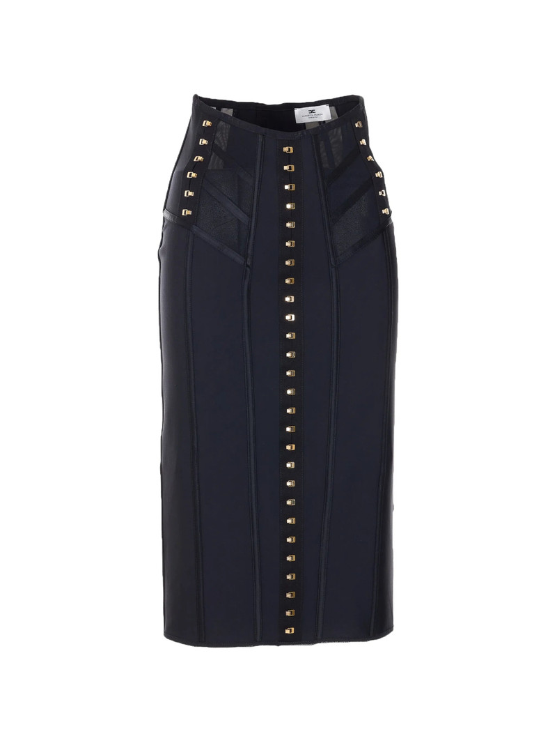Elisabetta Franchi Hook-appliqué Midi Skirt 1