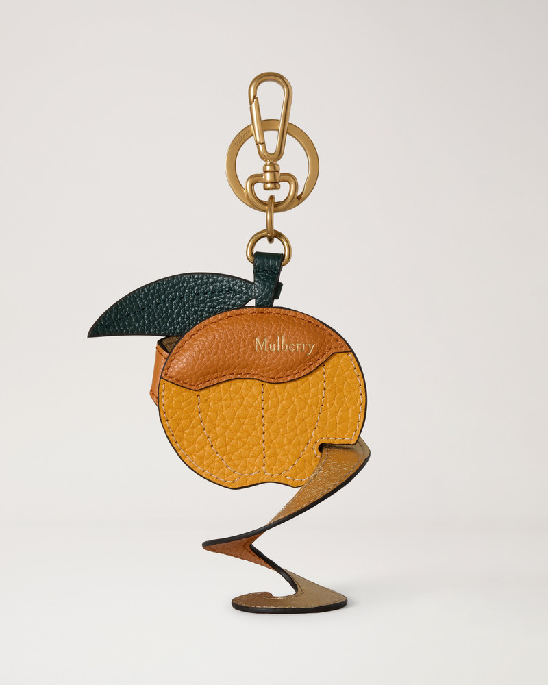Peeling Fruit Keyring - Orange Multicolour Mixed Material 1