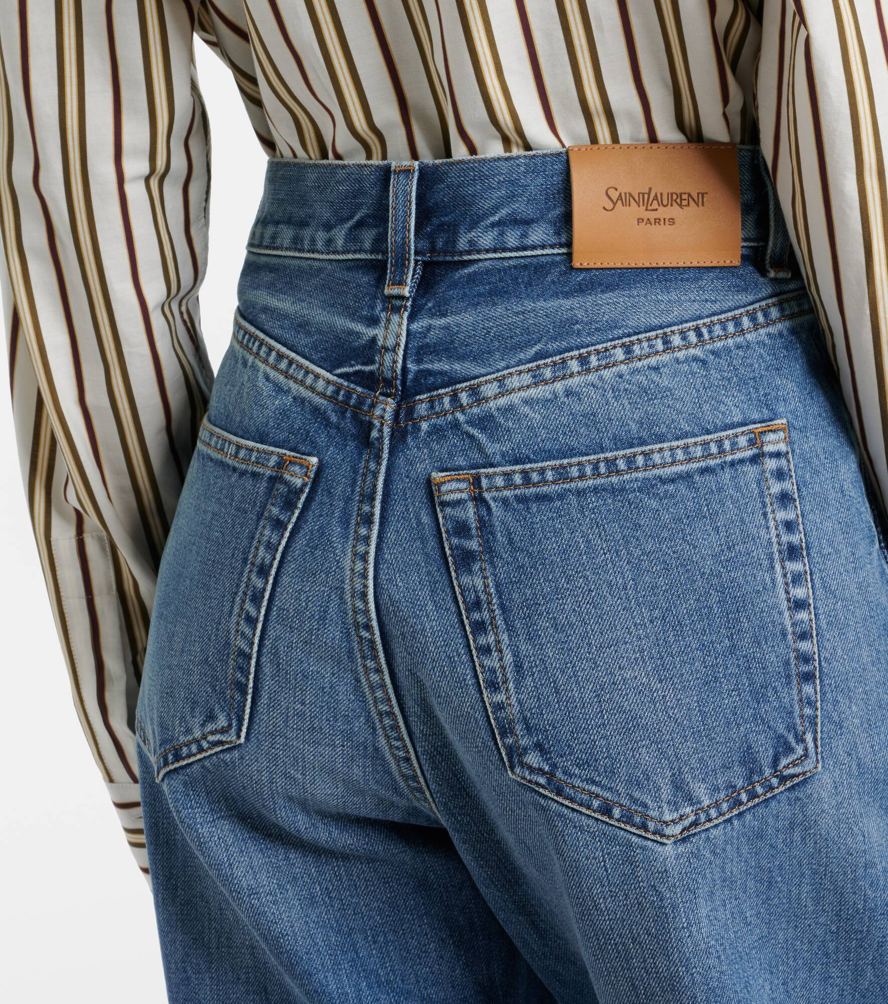 V-Waist wide-leg jeans - 5