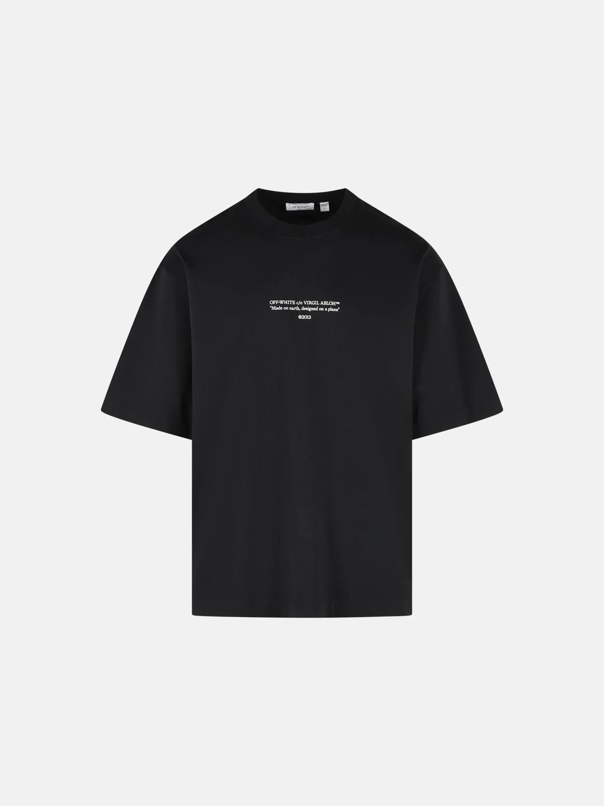 'STATEMENT' BLACK COTTON T-SHIRT - 1