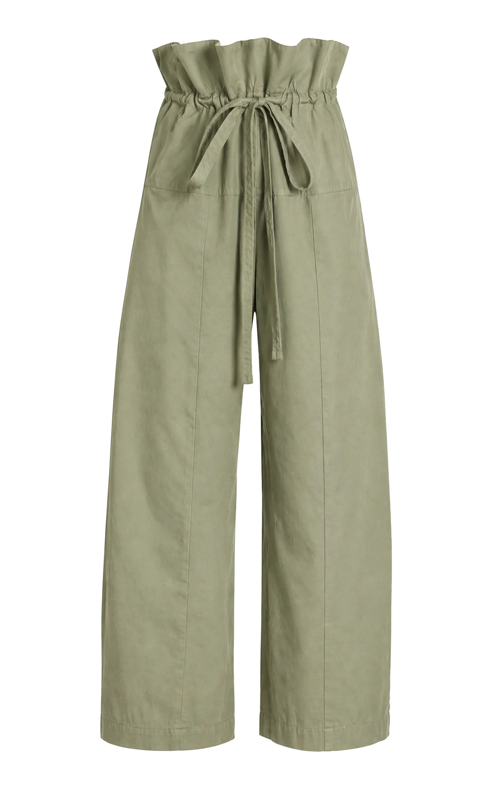 Fisherman Cotton Drawcord Pants green - 1