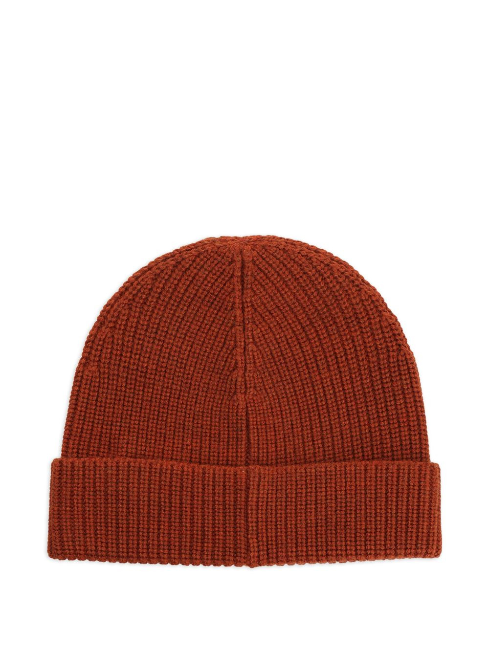 ribbed logo beanie - 2