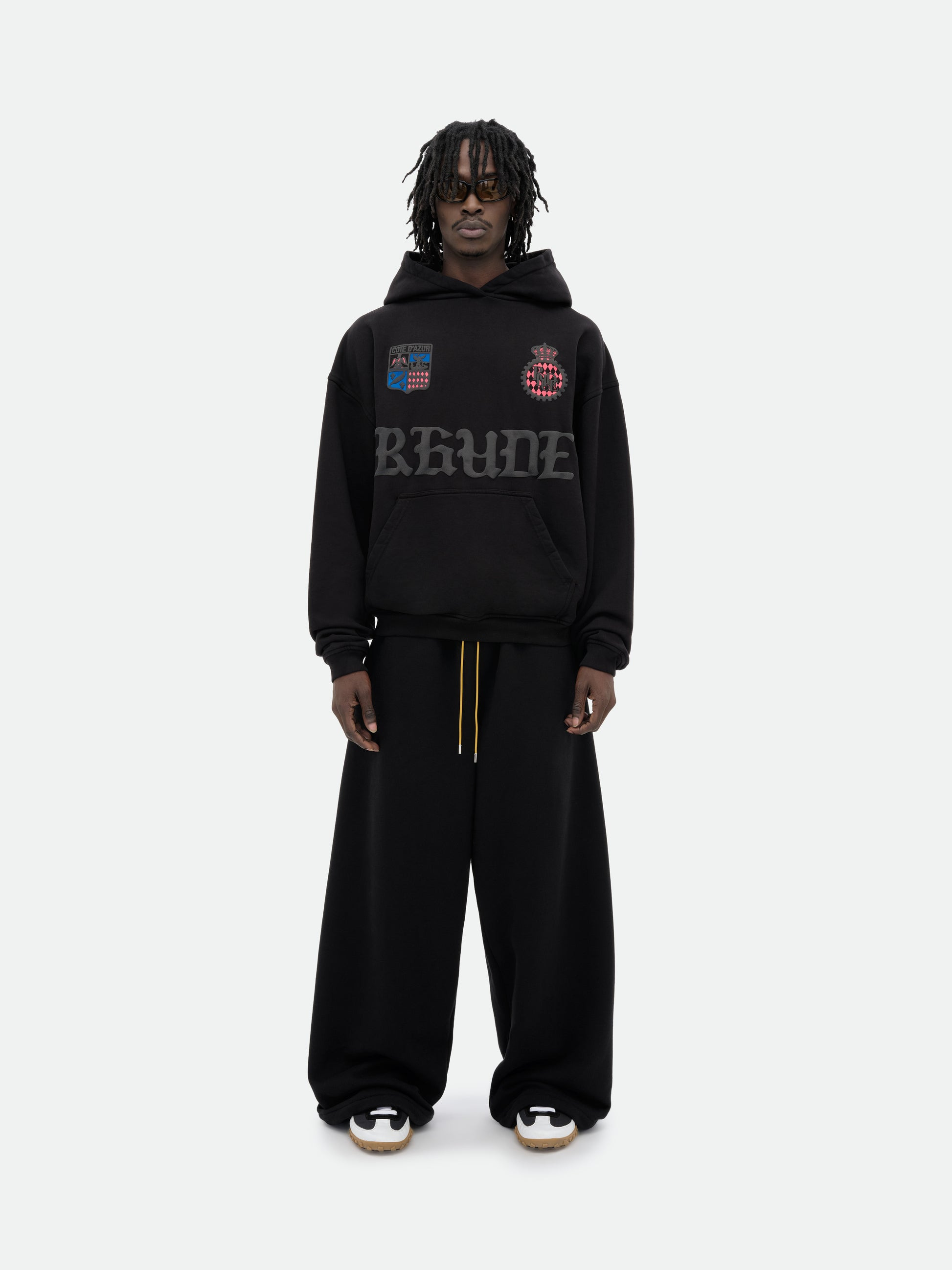RHUDE COTE D'AZUR CREST OVERSIZED HOODIE - 2