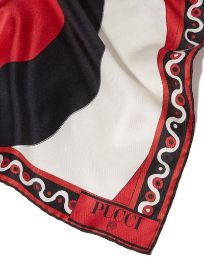 PUCCI large Iride-print reversible silk scarf outlook