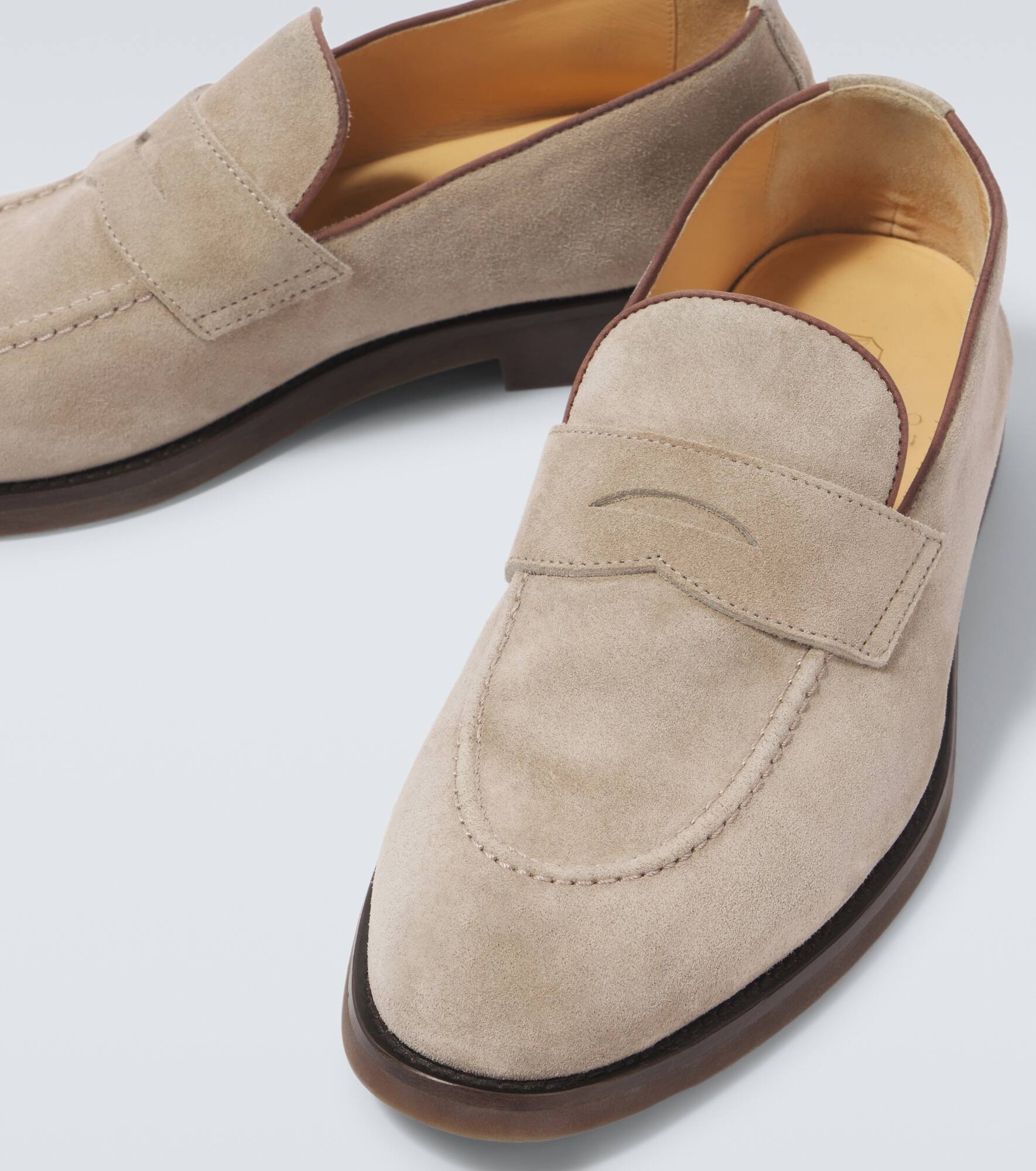 Suede penny loafers - 3
