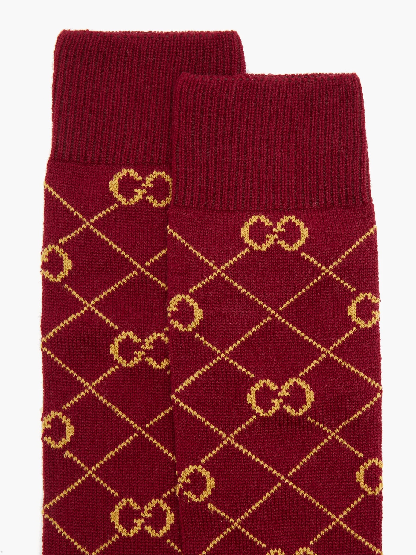 GG-monogram wool-blend socks - 3