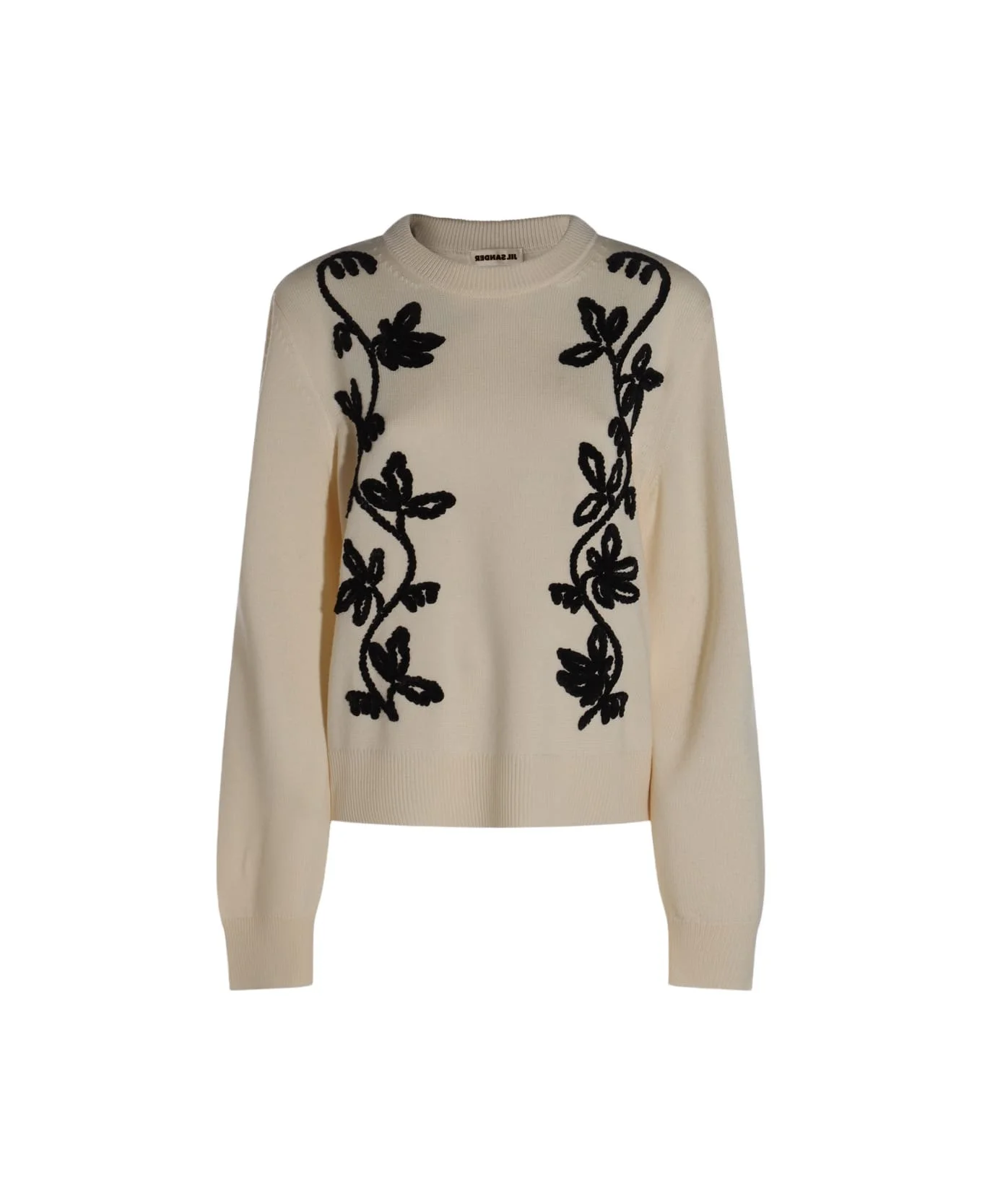 White Wool Knitwear - 1