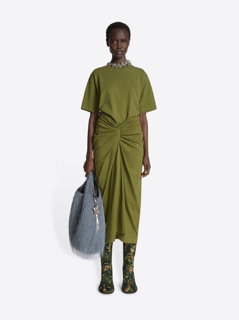 Dries Van Noten KNOTTED JERSEY SKIRT outlook