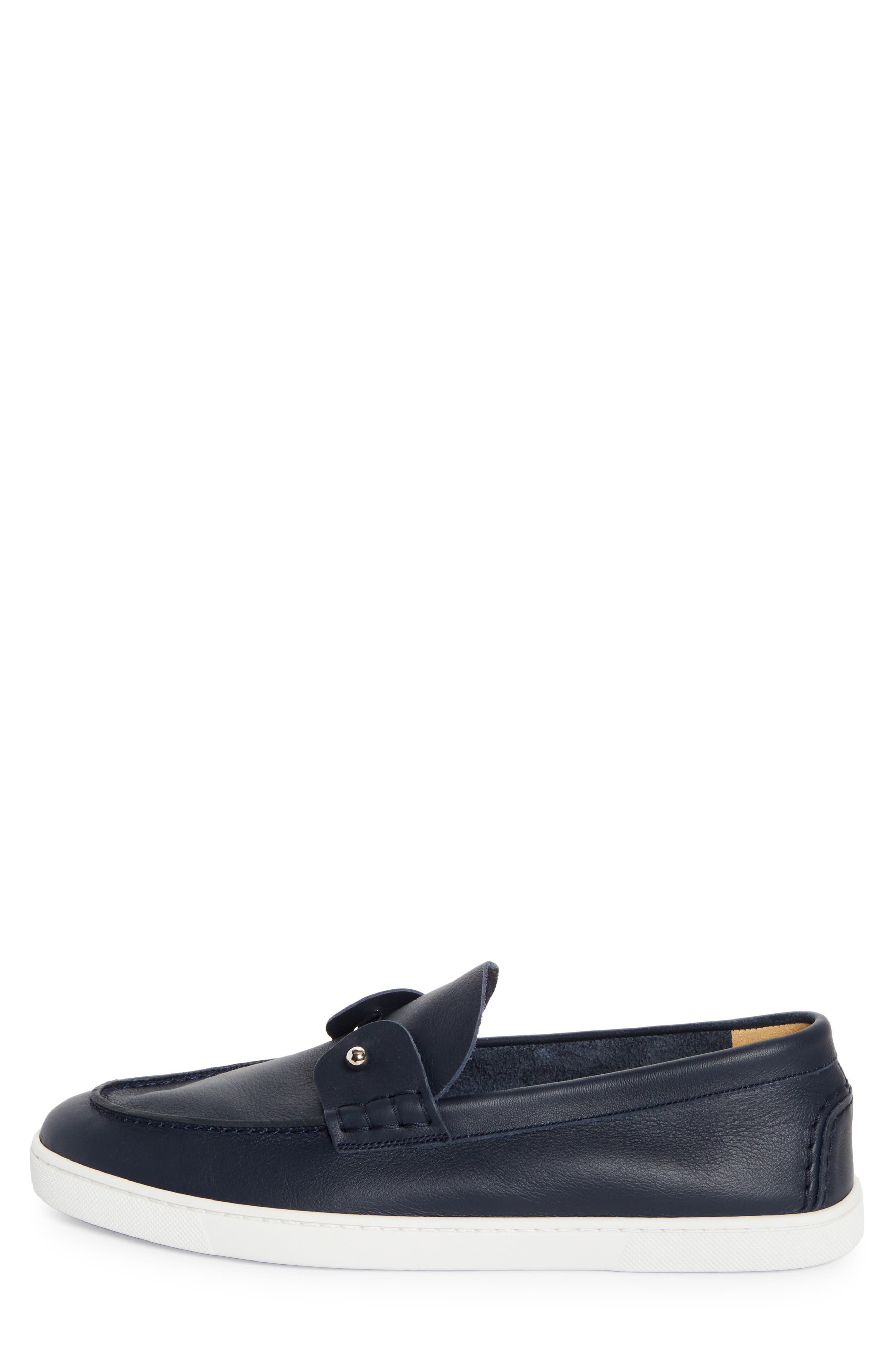 Christian Louboutin Chambeliboat Flat Loafer in Marine at Nordstrom - 3