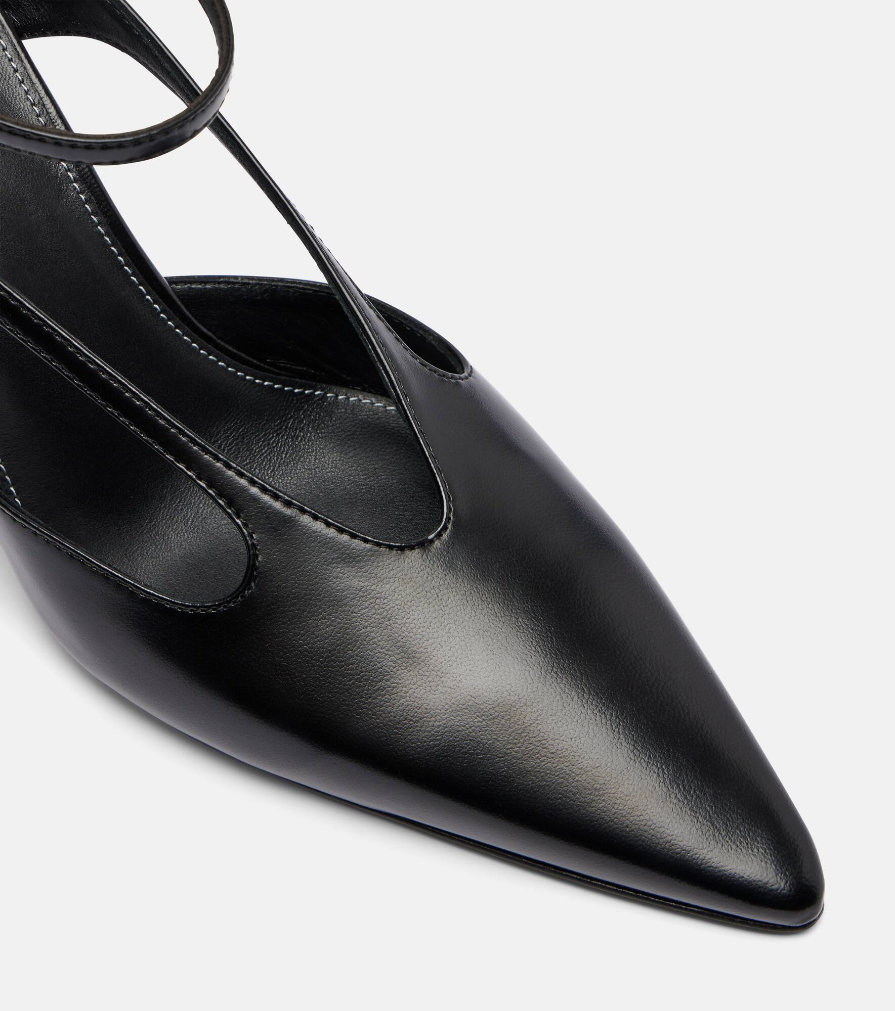 Leather slingback pumps - 5