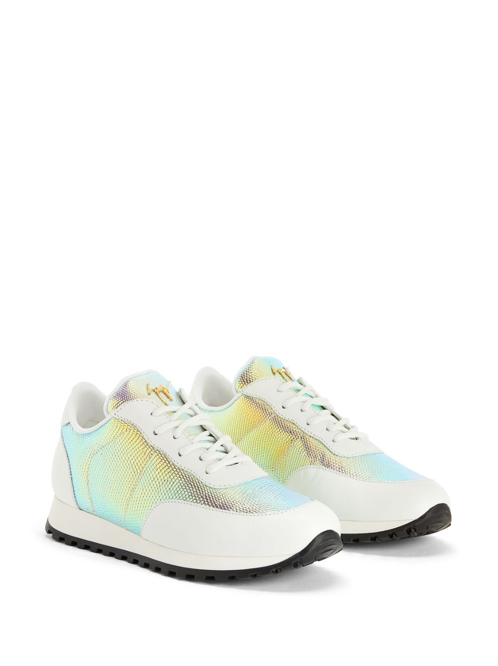 holographic-effect low-top sneakers - 2