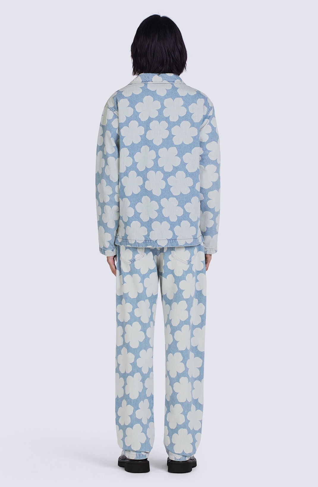 'Hana Dots' denim overshirt - 2