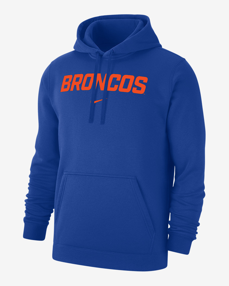 Boise State Club Fleece Men's Nike College Pullover Hoodie 1