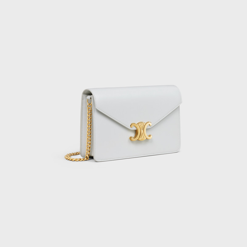 CELINE WALLET ON CHAIN MARGO in Shiny calfskin outlook