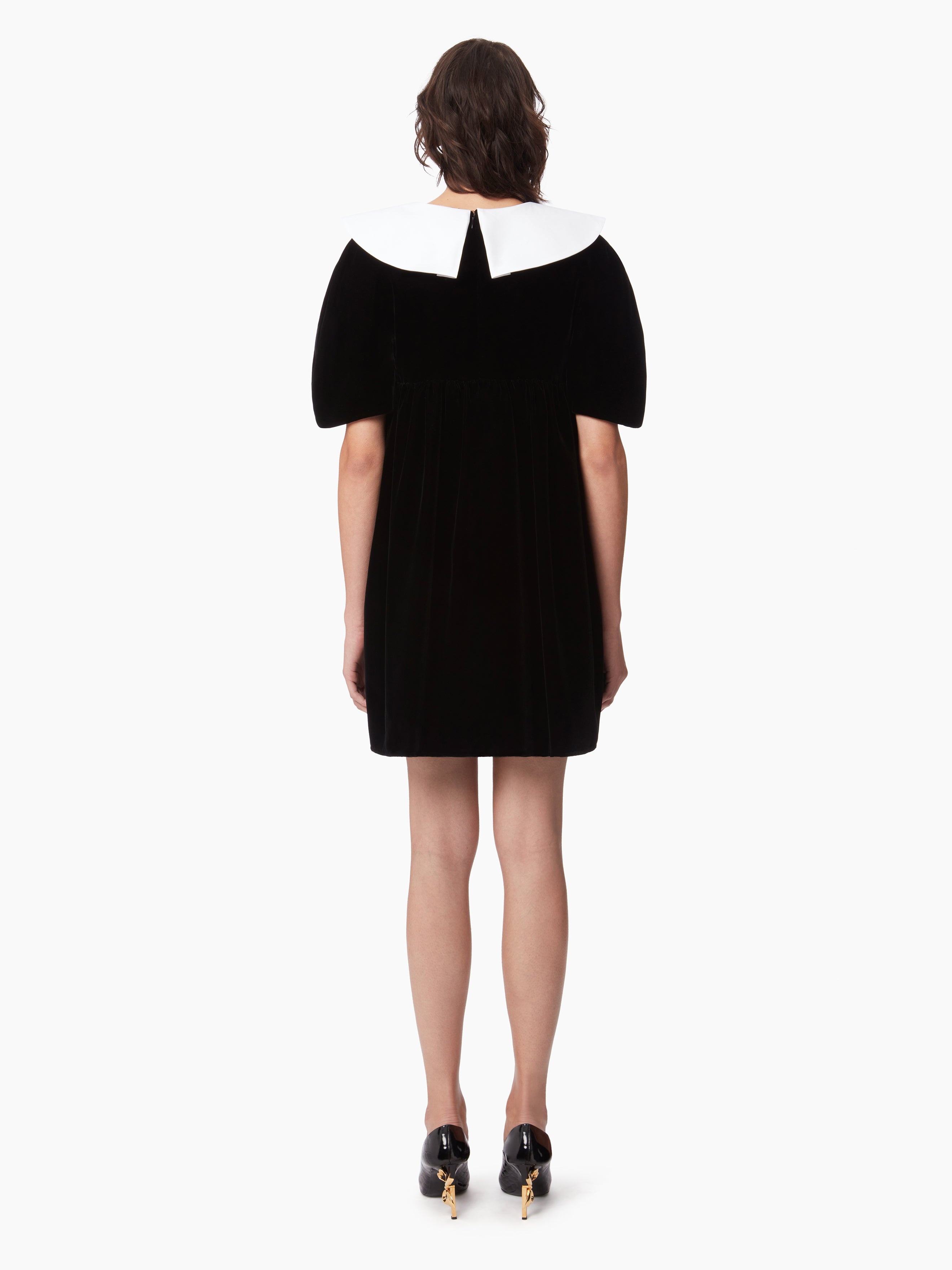 VELVET BABYDOLL DRESS - 4