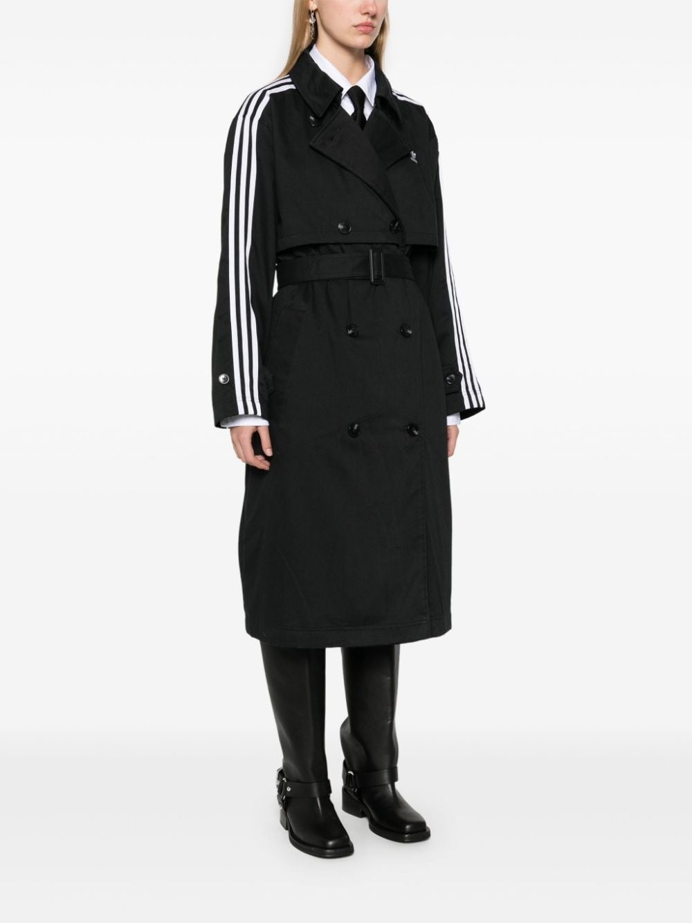 twill trench coat - 3