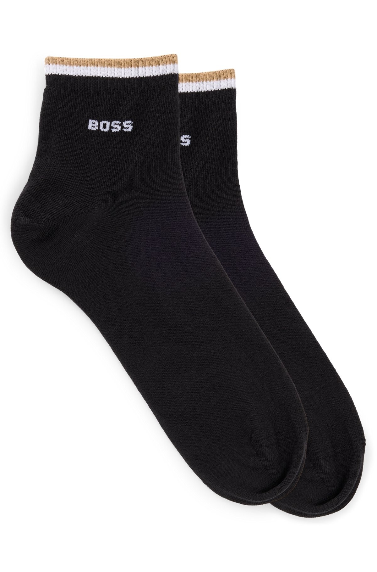 TWO-PACK OF SHORT SOCKS WITH SIGNATURE-STRIPE CUFFS - 1