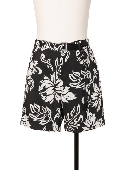 sacai Floral Print Shorts outlook