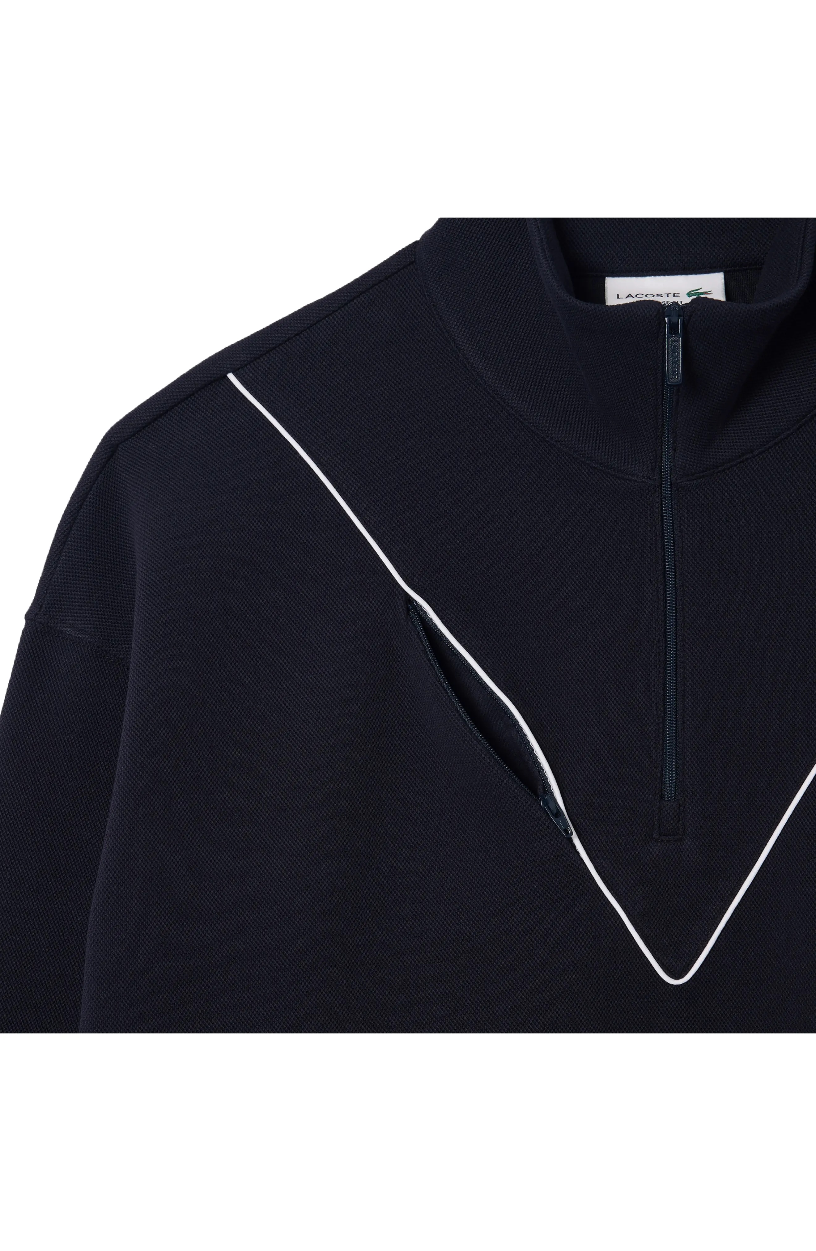 Loose Fit Quarter Zip Pullover - 8