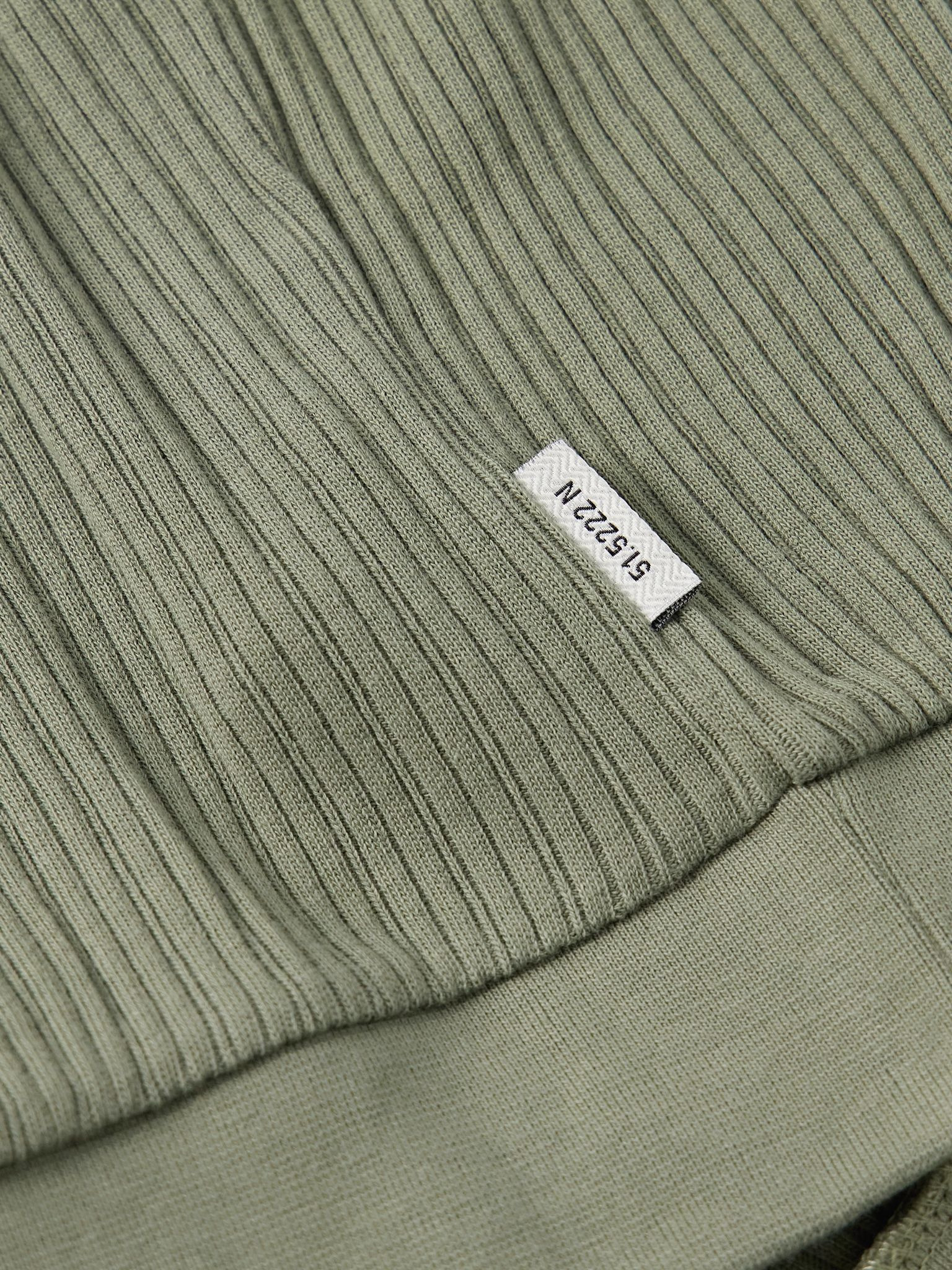 Westcott Ribbed Organic Cotton Polo Shirt Green - 5