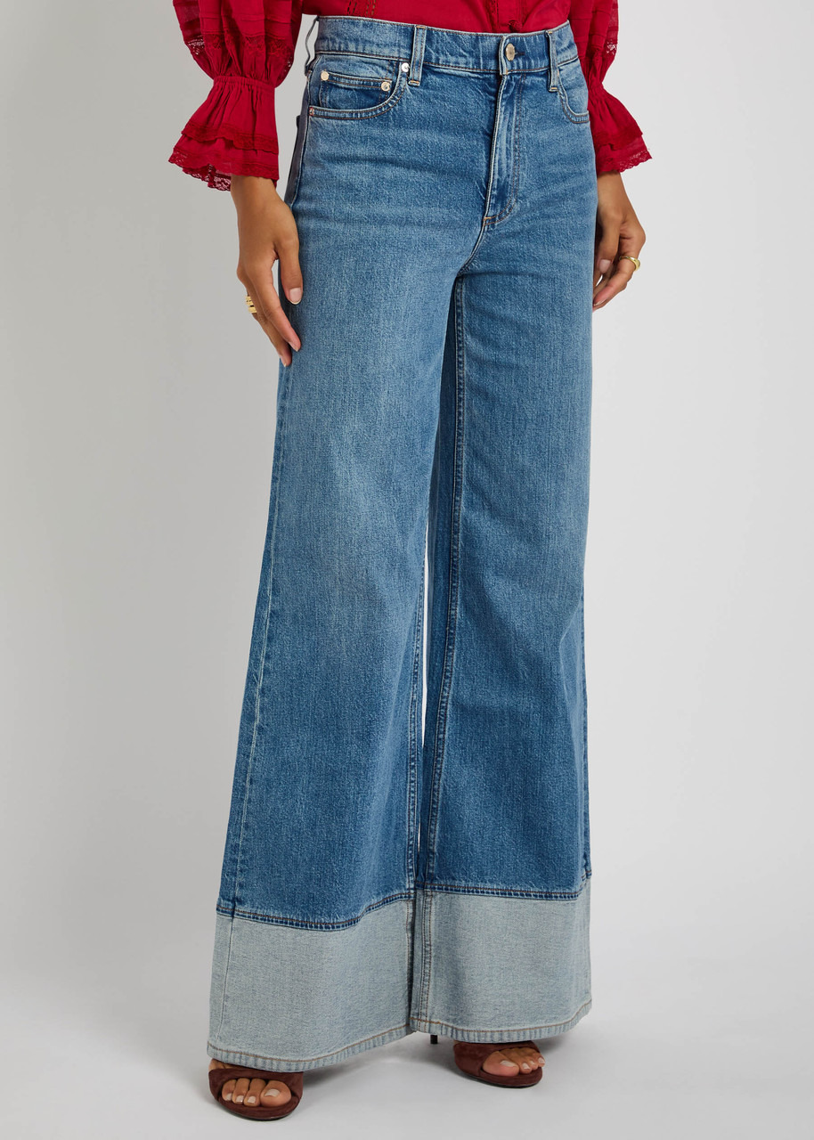 Alice + Olivia Wilson Panelled Wide-leg Jeans - 2