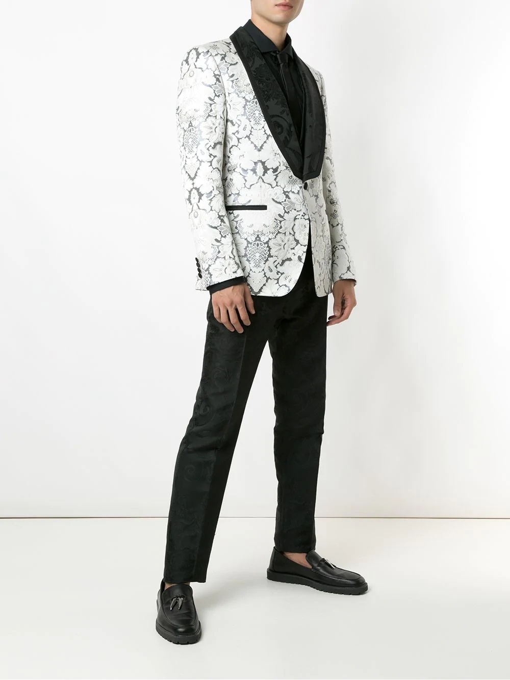 DNA three-piece jacquard tuxedo suit - 2