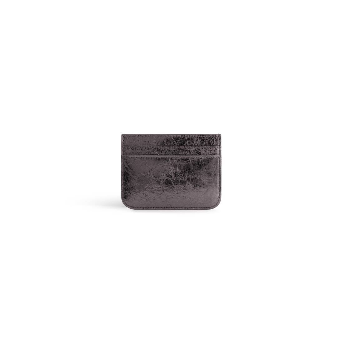 Women's Monaco Card Holder Metallized in Dark Grey - 2