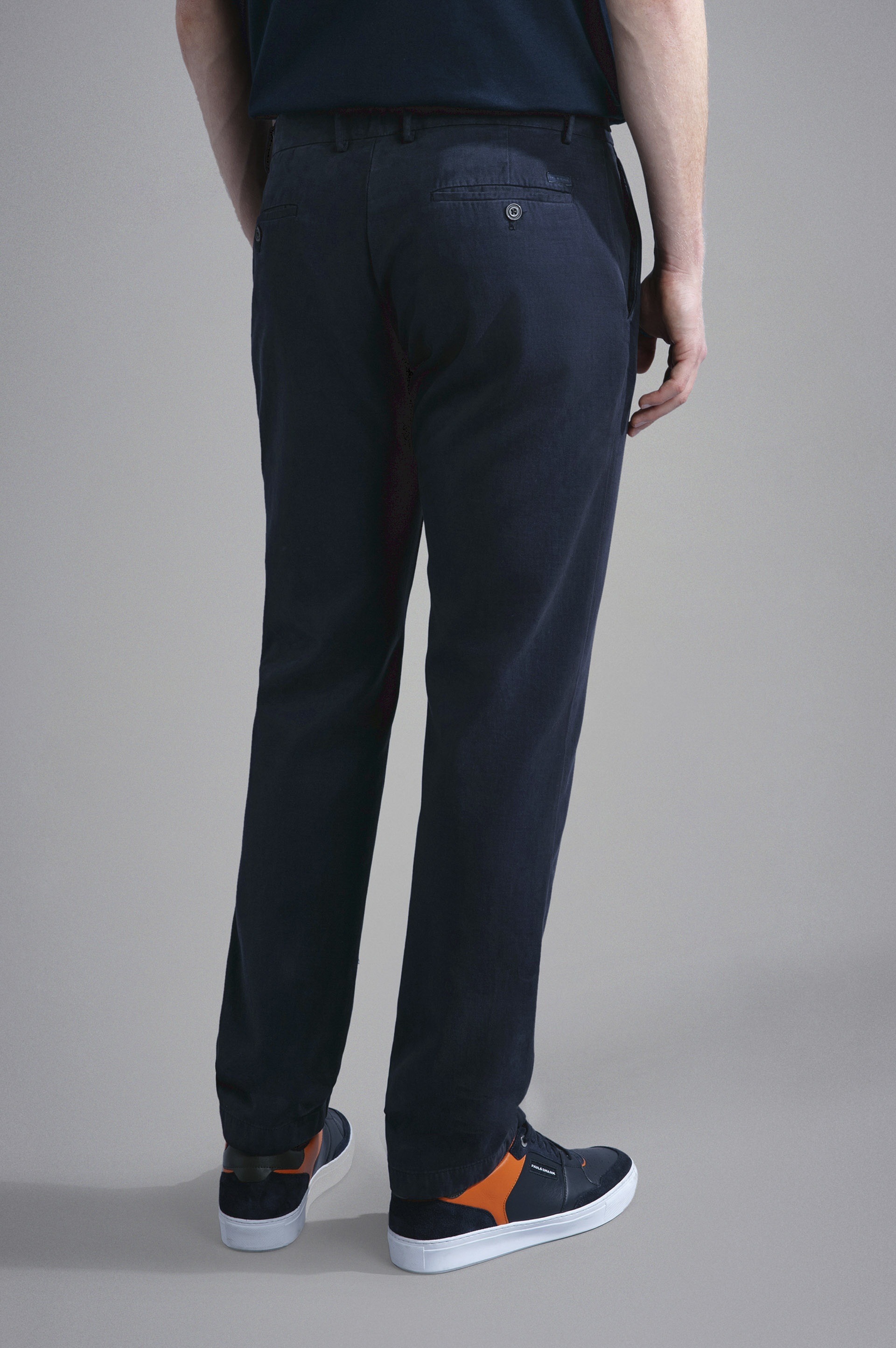 COTTON & CACHEMIRE CHINO TROUSERS - 3