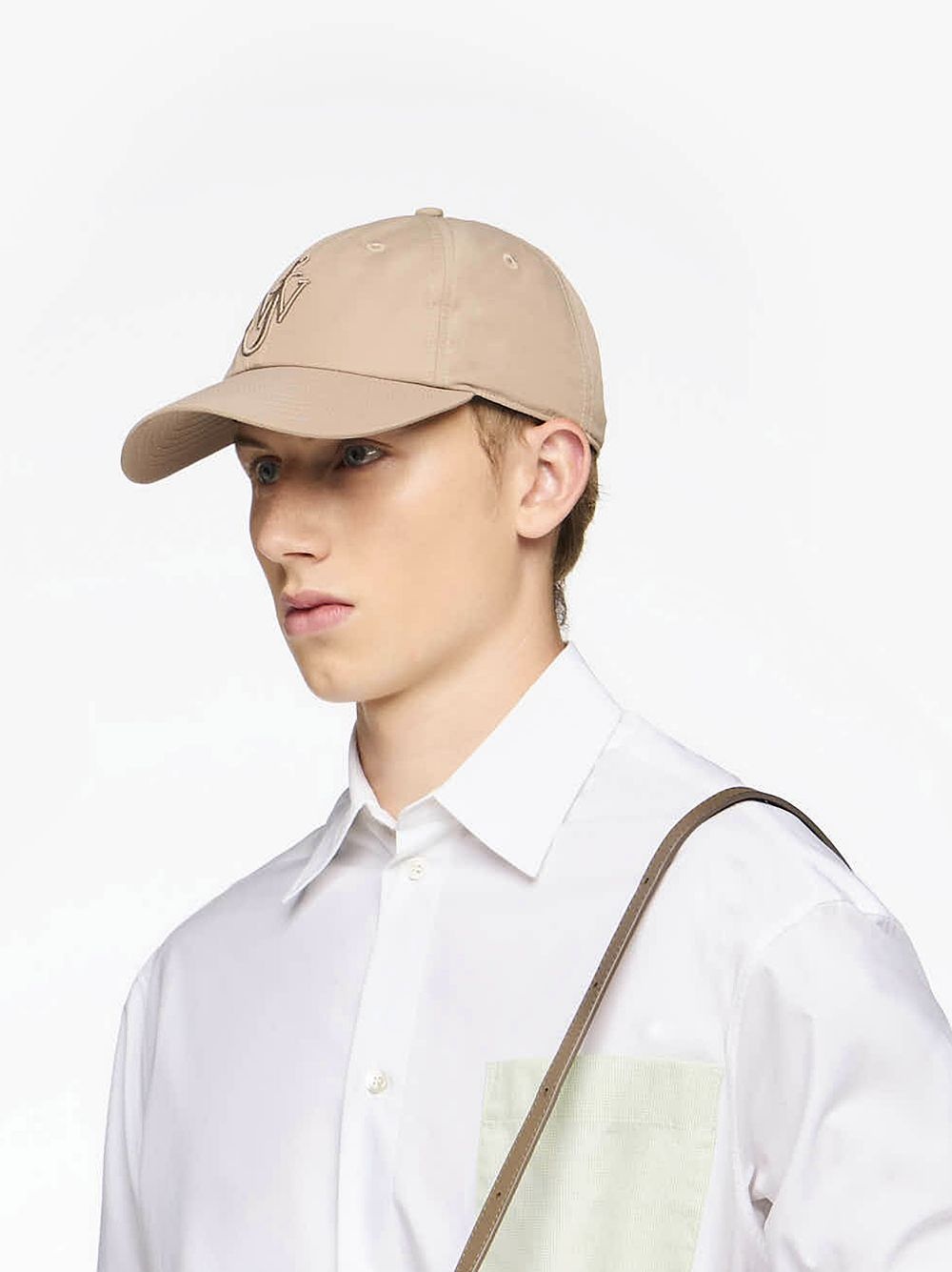 CANVAS BASEBALL CAP WITH ANCHOR LOGO - 4