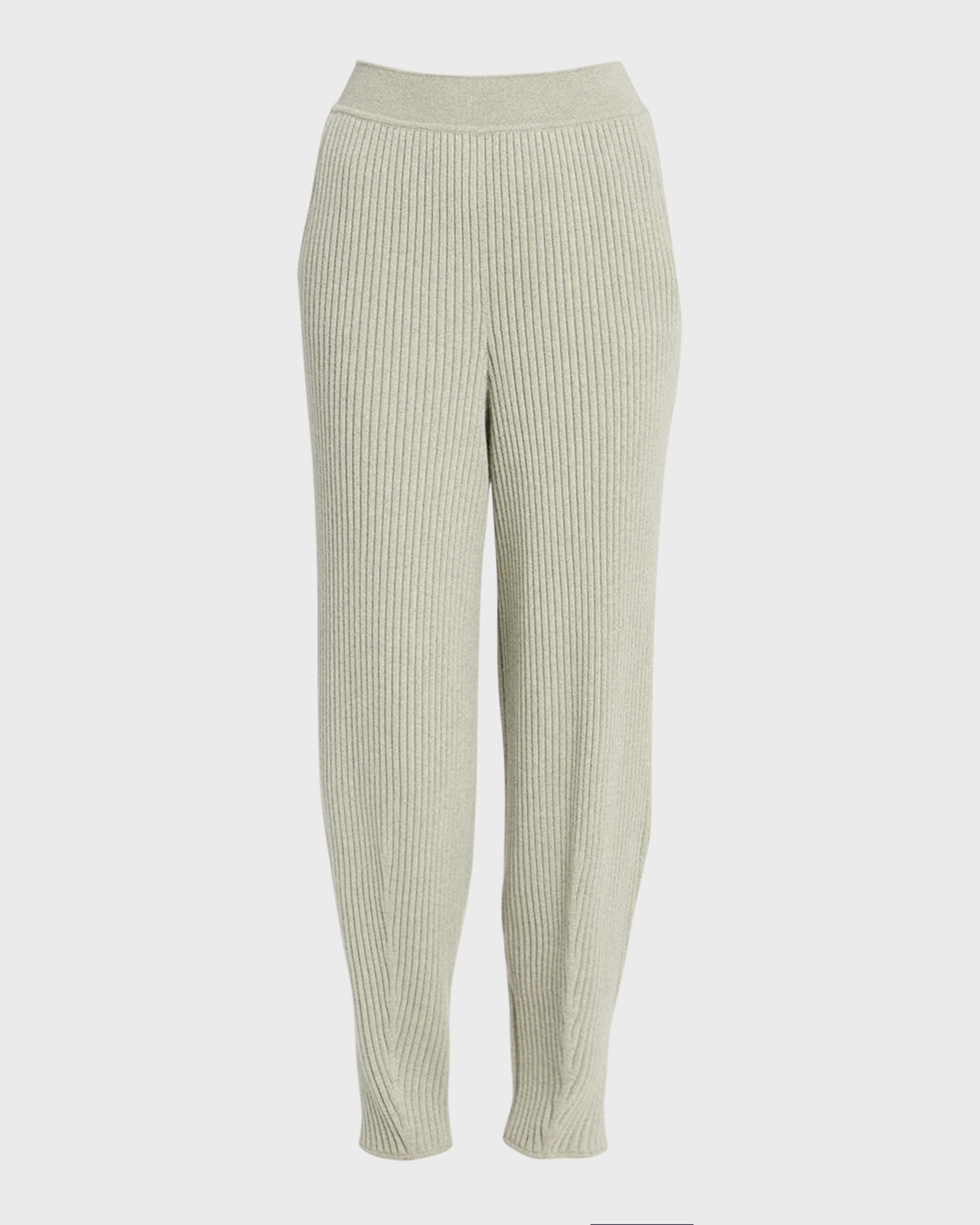 Cashmere Rib Balloon Jogger Pants - 1