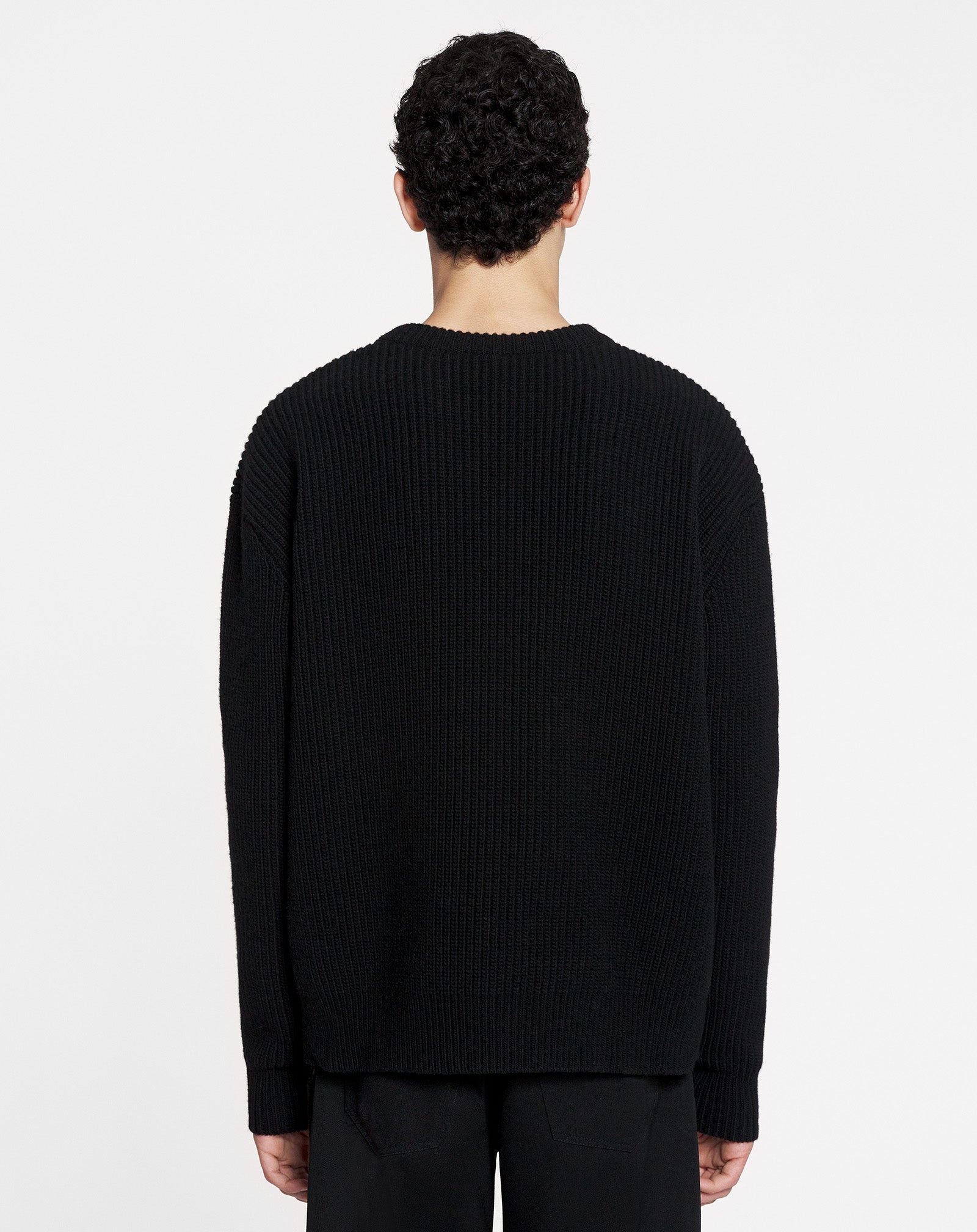 INTARSIA WOOL AND CASHMERE CREW-NECK SWEATER - 4