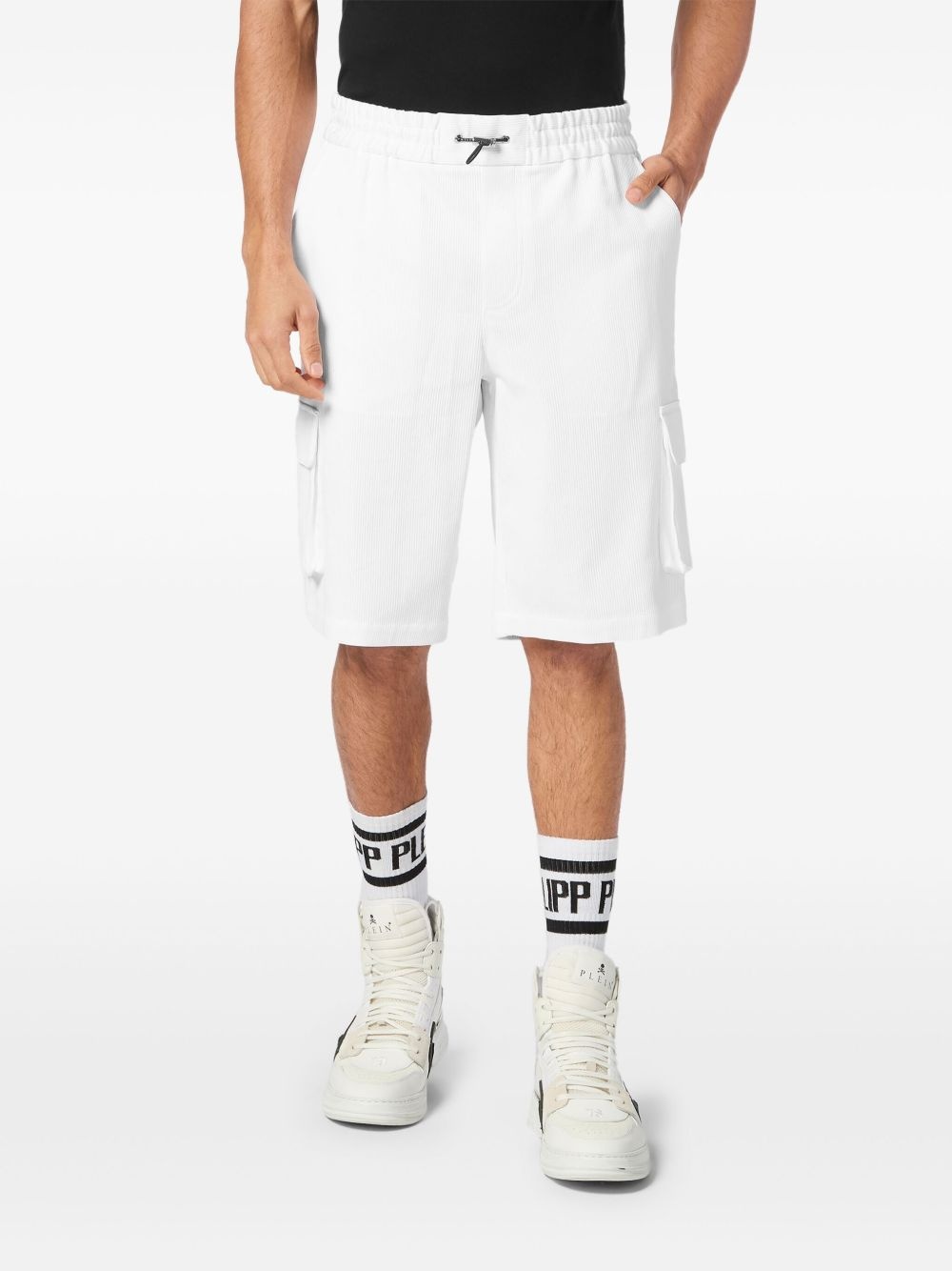 cotton cargo shorts - 3
