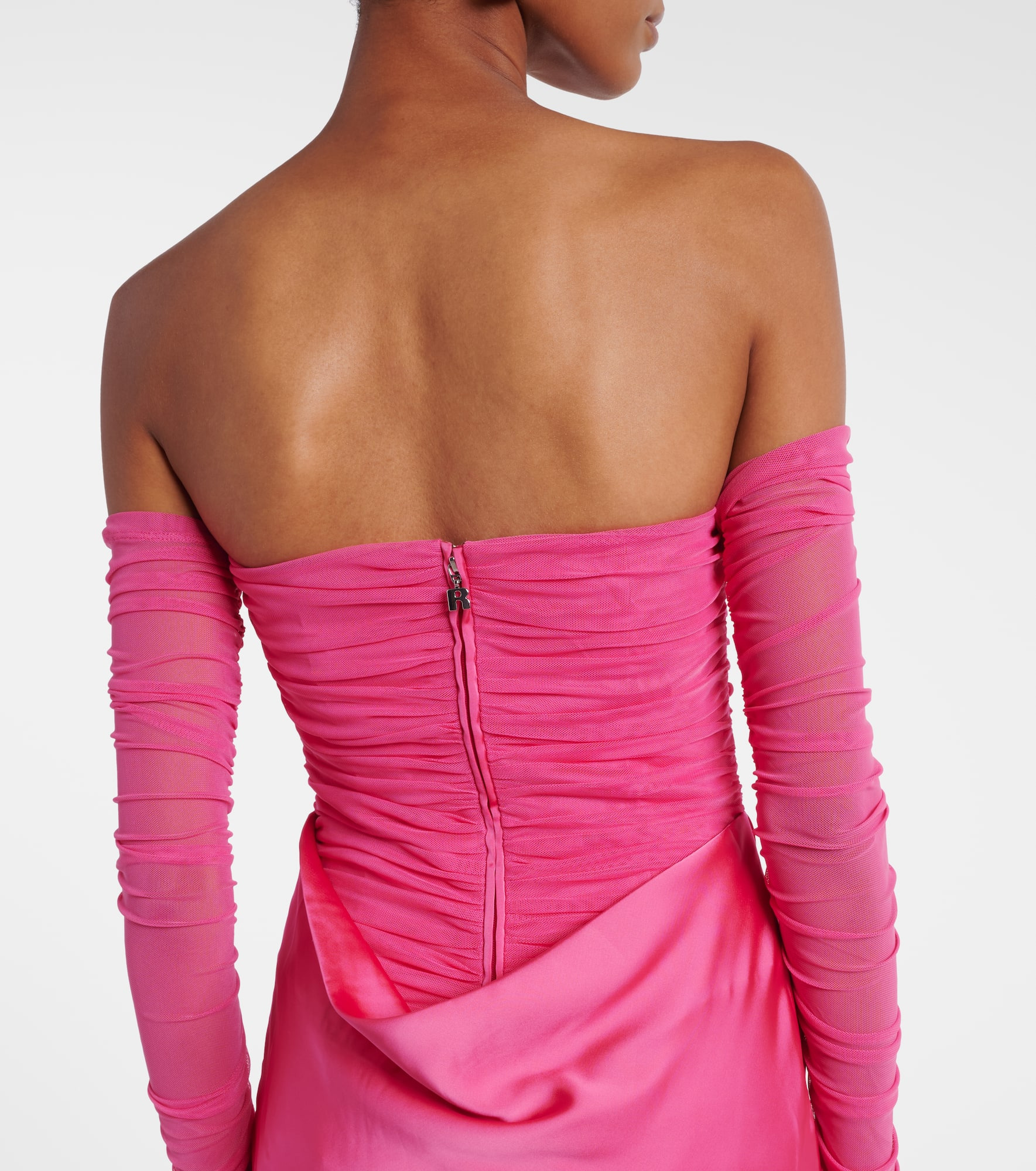 Draped ruched gown - 6