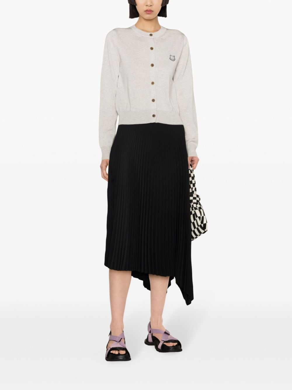 Bold Fox Head wool cardigan - 2