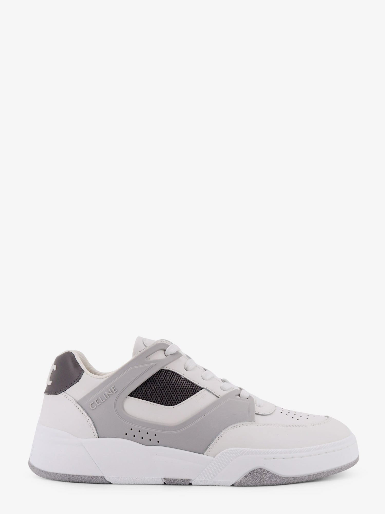 CT-09 TRAINER LOW-TOP LEATHER SNEAKERS WITH MESH INSERTS - 1