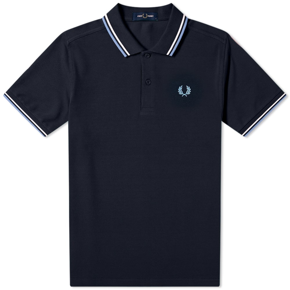 Fred Perry Authentic Slim Fit Twin Tipped Polo - 1