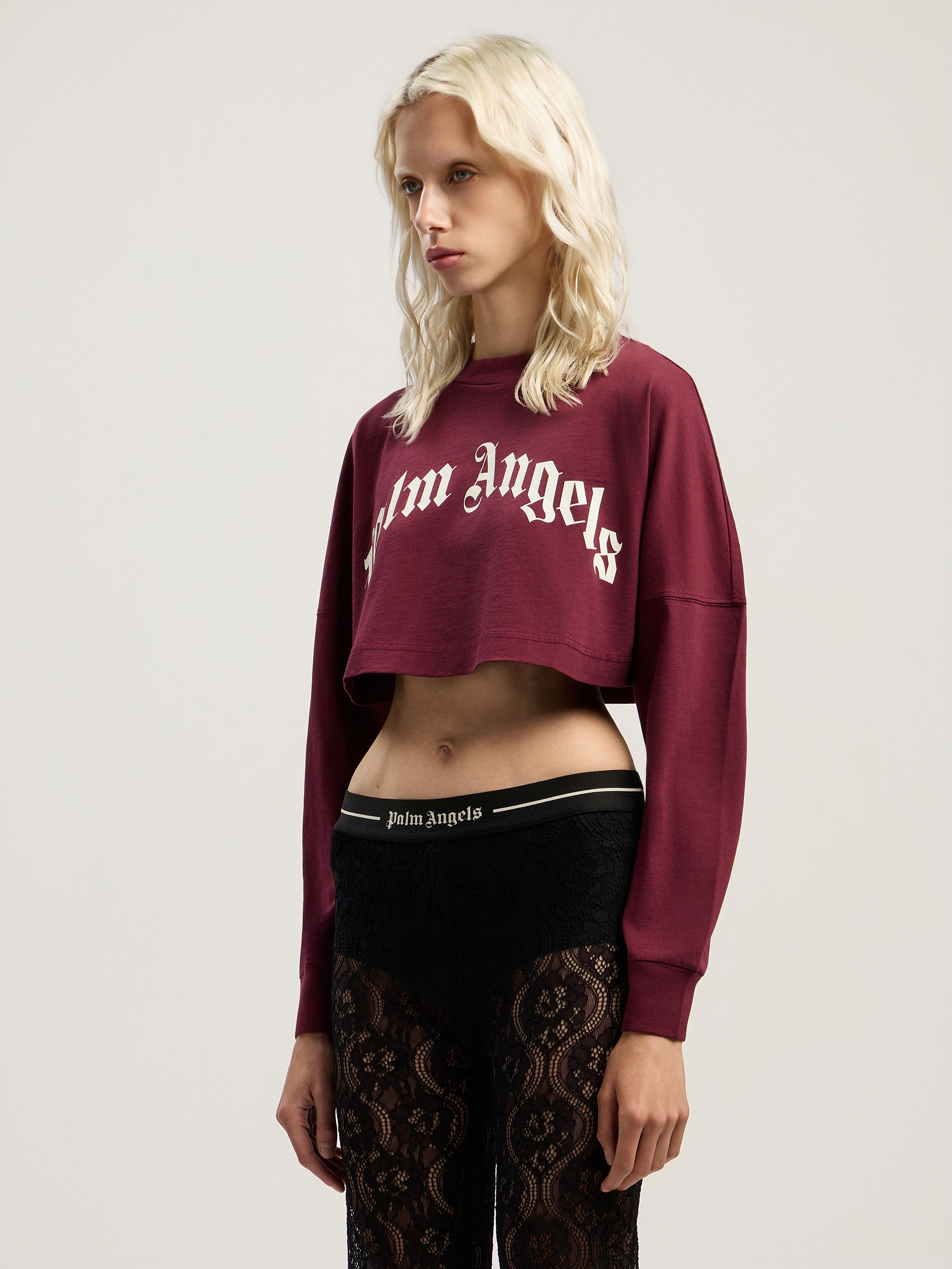 Curved Logo Crop Top - 3