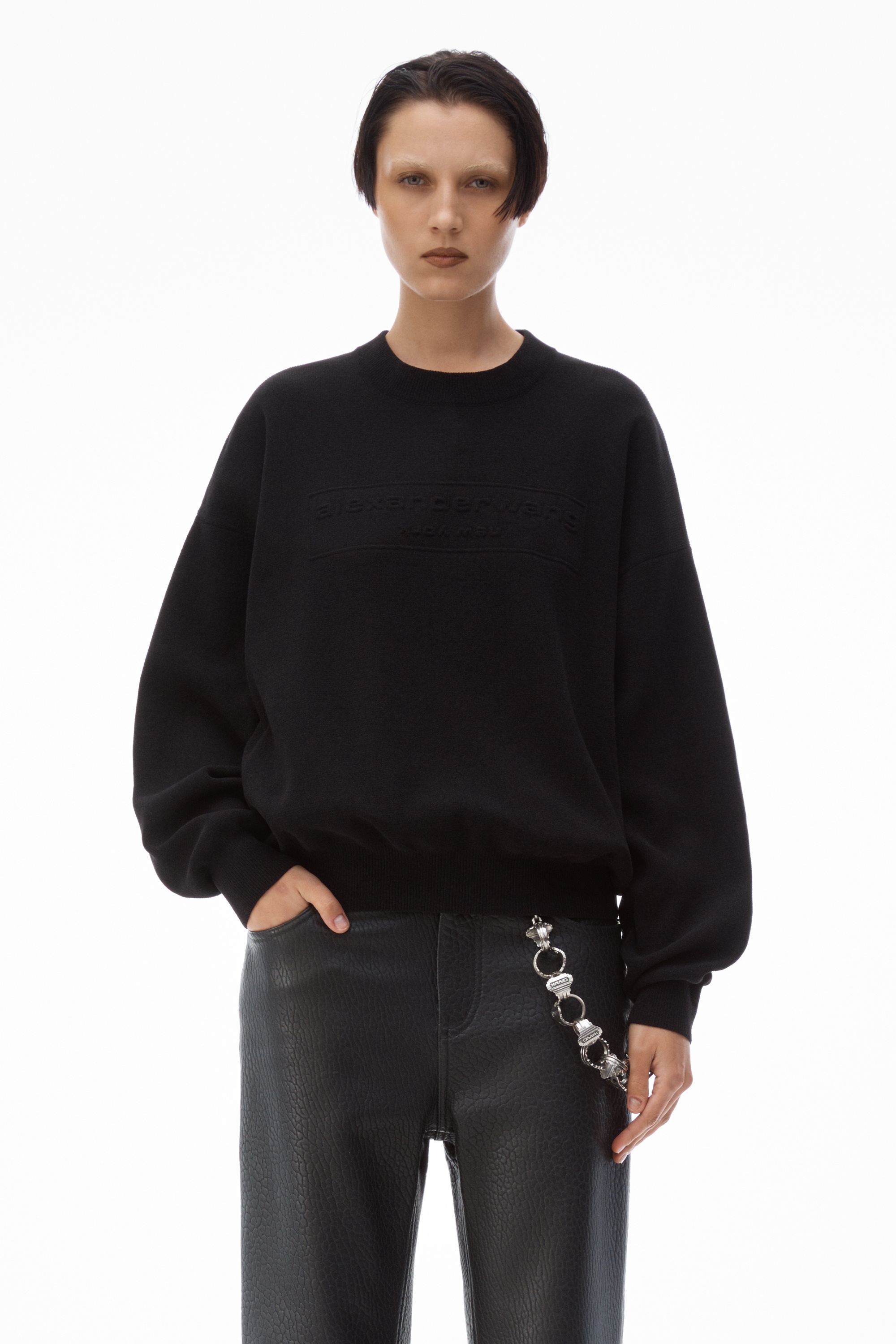 PULLOVER SWEATER IN RIBBED CHENILLE - 2