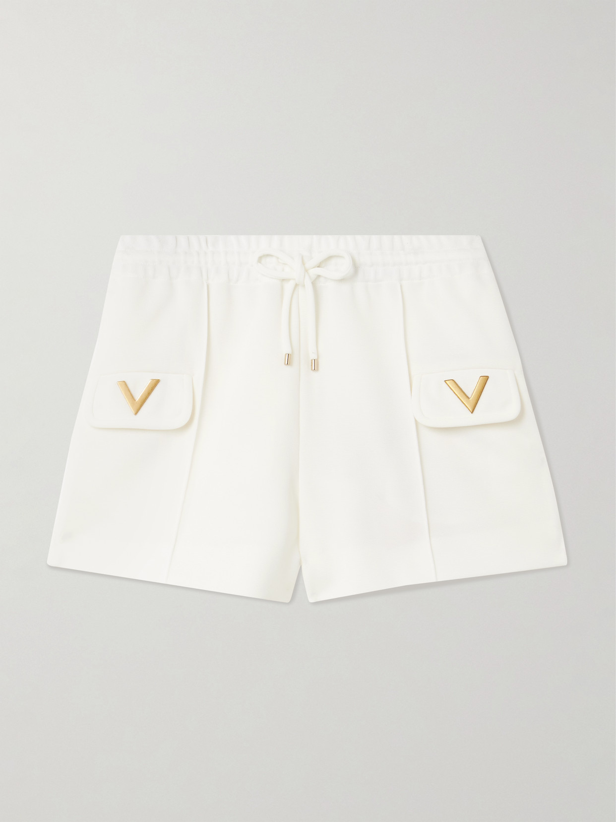 Embellished Stretch-jersey Shorts - 1