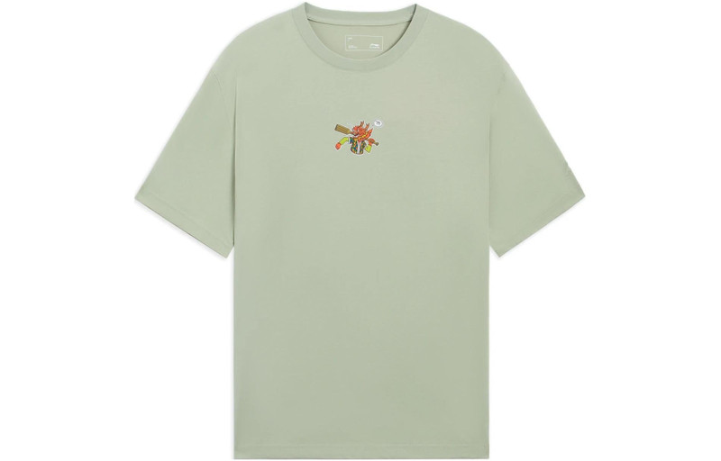 Li-Ning Cartoon Graphic T-shirt 'Green' AHSS367-5 - 1